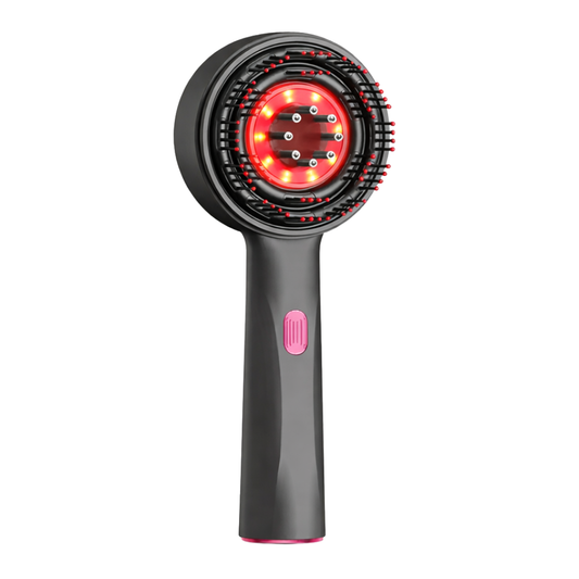 Cepillo de Masaje y Luz Roja